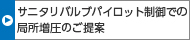 サニタリバルブパイロット制御での局所増圧のご提案